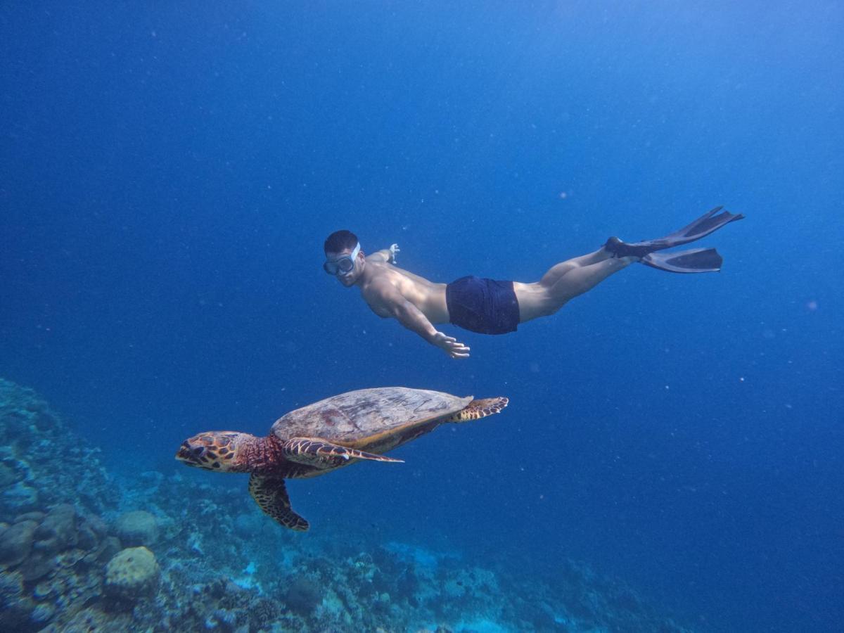 Blue Water Thoddoo Inn Bagian luar foto